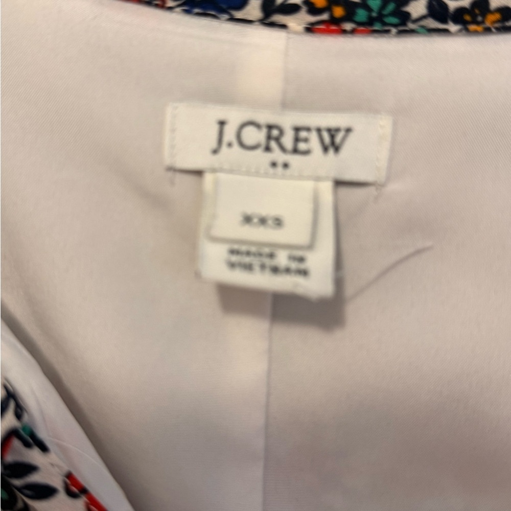 J. Crew Mini Dress Floral Size XXS - Picture 2 of 4